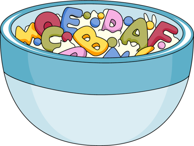 Pictures Flake Cereal In A Bowl Of Milk Clip Art Clipart - Cereal Bowl Clip Art (640x483)