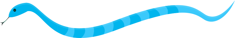 Free Blue Snake Clip Art - Illustration (2073x340)