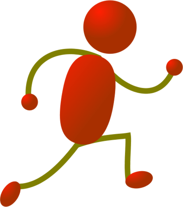 Person Running People Running Images Clipart Image - Game Running Stickman (600x677)