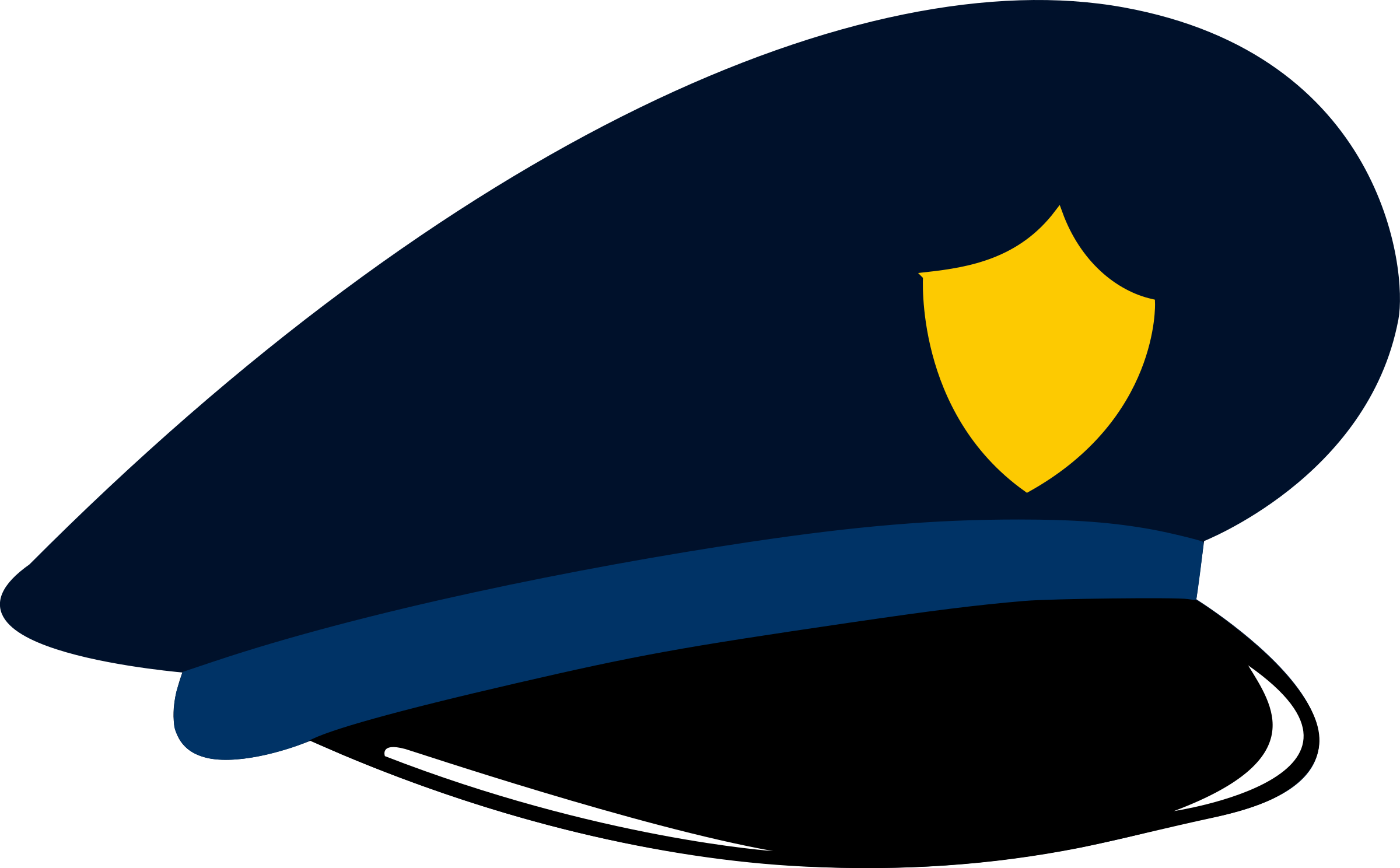 Authority - Clipart - Cartoon Police Hat (2400x1488)