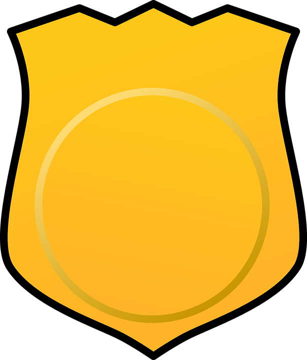 Police Badge Sheriff Badge Gallery For Blank Police - Detective Badge Clipart (614x720)