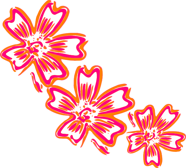 Flower Svg Clip Arts 600 X 543 Px - Cluster Of Flowers Cartoon (600x543)