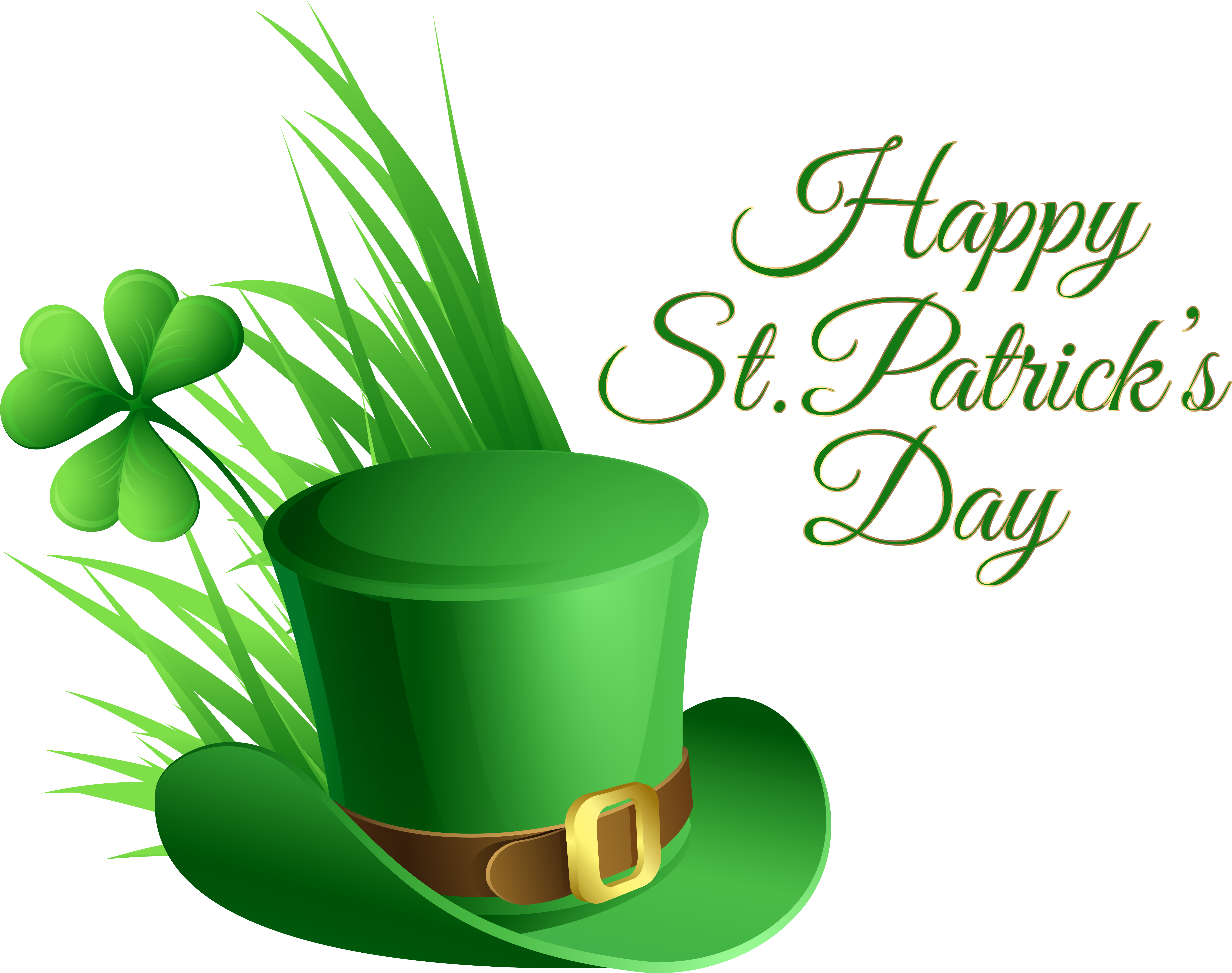 Rosa, Hat, Green St Patrick Day Clip Art Png Images - San Patrick Day 2018 (7246x5723)
