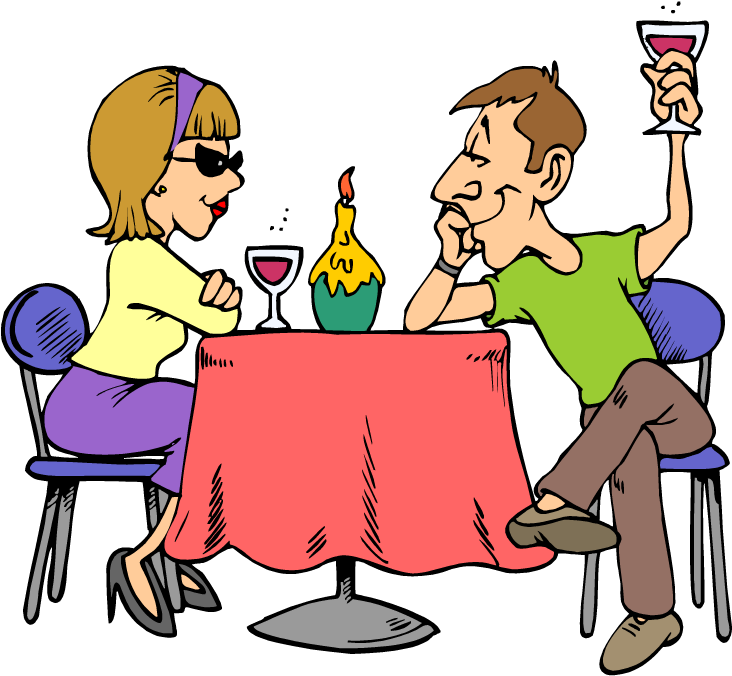 Dining Table Clip Art - Eat Out Clipart (750x675)