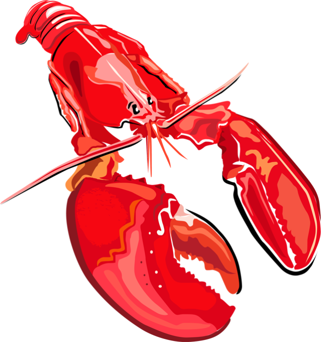 Hard To Find Clip Art Of Crustaceans Shellfish And - Lobster Clipart Free (640x682)