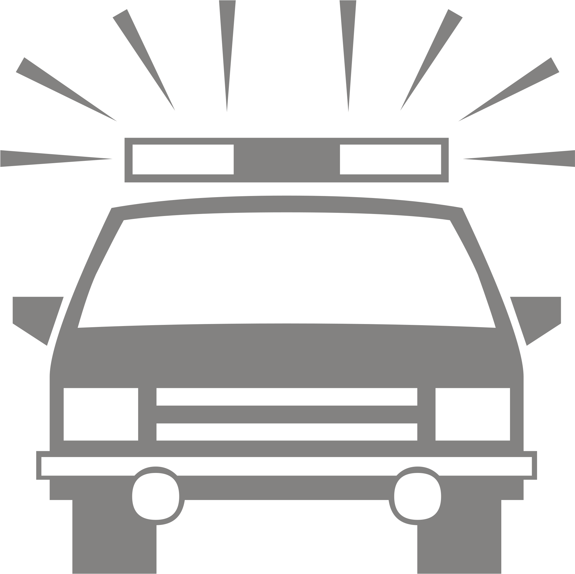 Police Car Silhouette Icon - Police Car Silhouette (2000x2000)