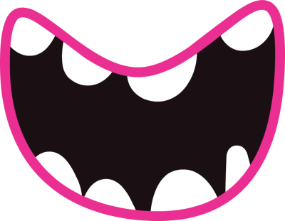 Smile Lips Mouth Clipart Free Clip Art Images - Monster Mouth Clipart (400x311)