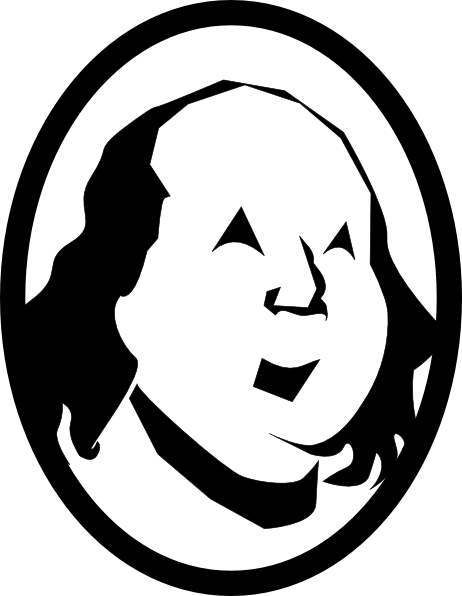 Ben Franklin Clip Art - Bejamin Franklin Clip Art (462x596)