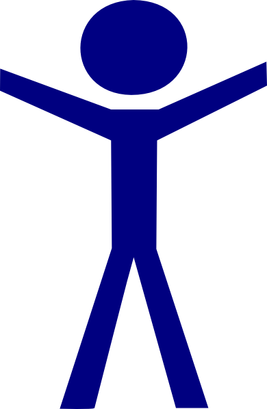 Human Figure Hands Open Clip Art At Clker Com Vector - Human Figure Clipart (728x1116)