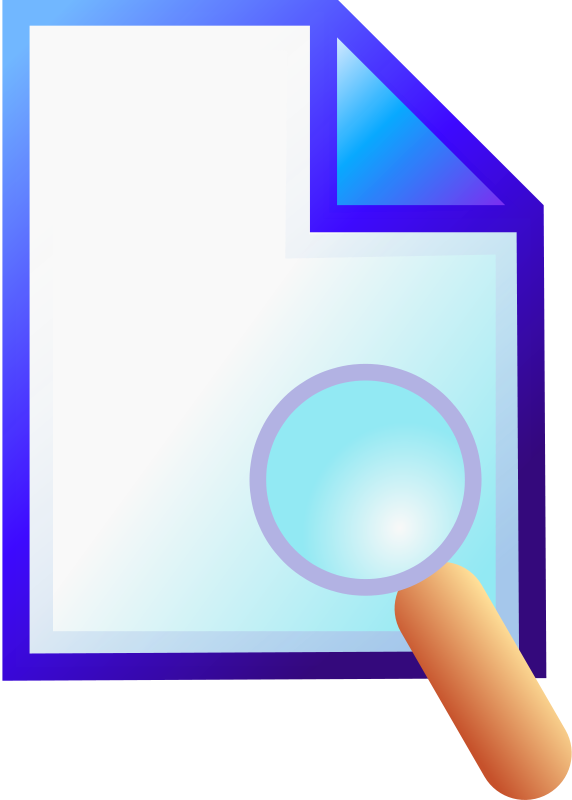 Search Document Svg Clip Arts 426 X 600 Px - Preview Clipart (572x800)
