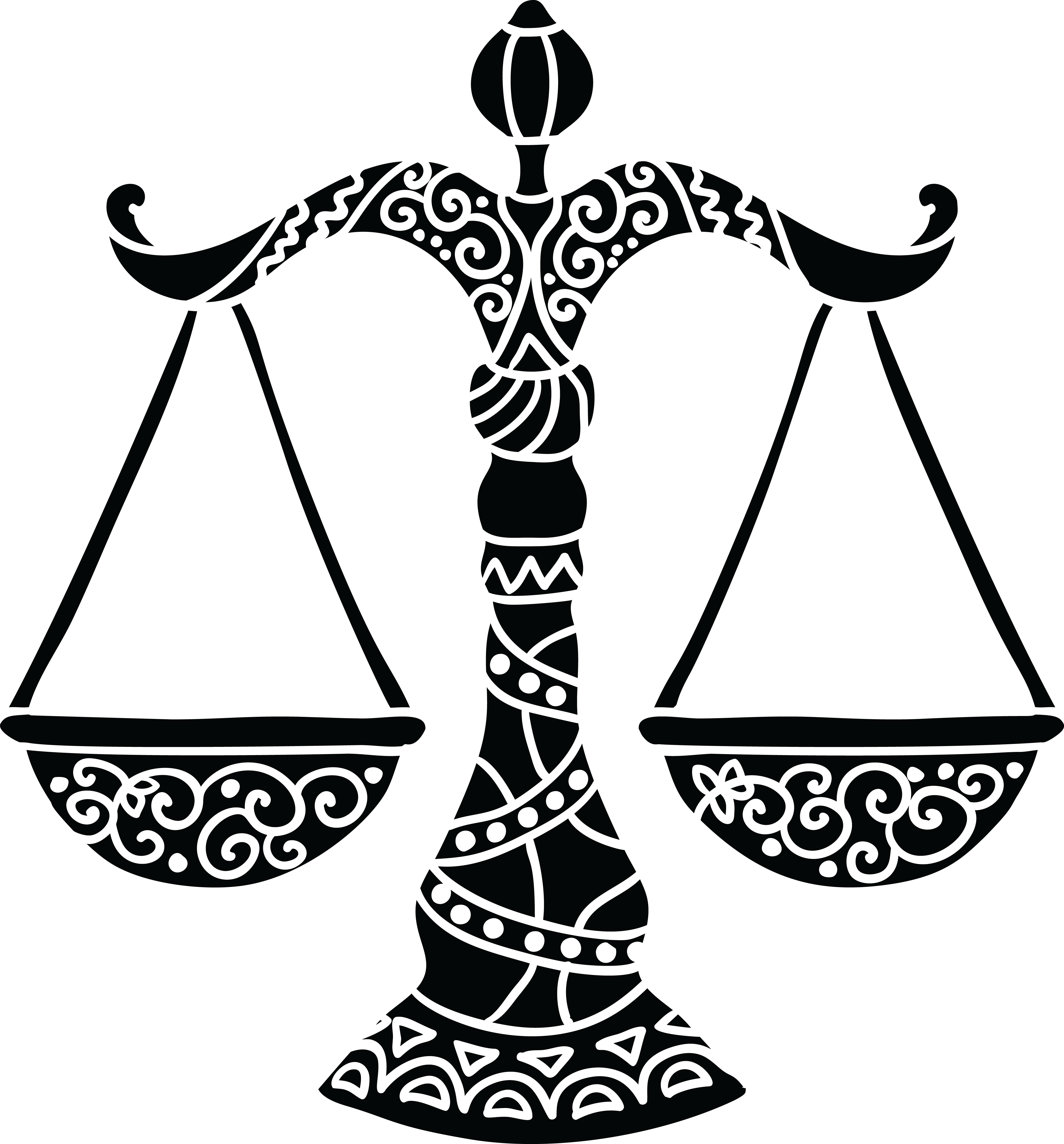 Free Clipart Of Horoscope Astrology Zodiac Libra Scales - Libra Png (4000x4298)