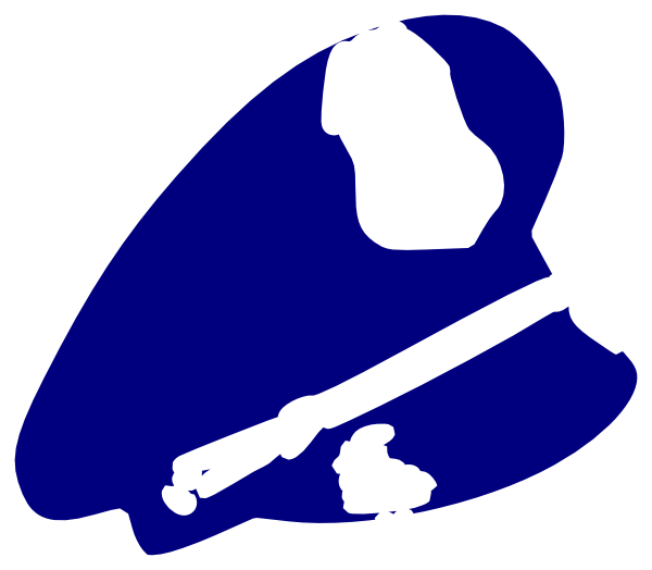 Police Man Hat Clip Art - Cartoon Police Hat Png (600x524)