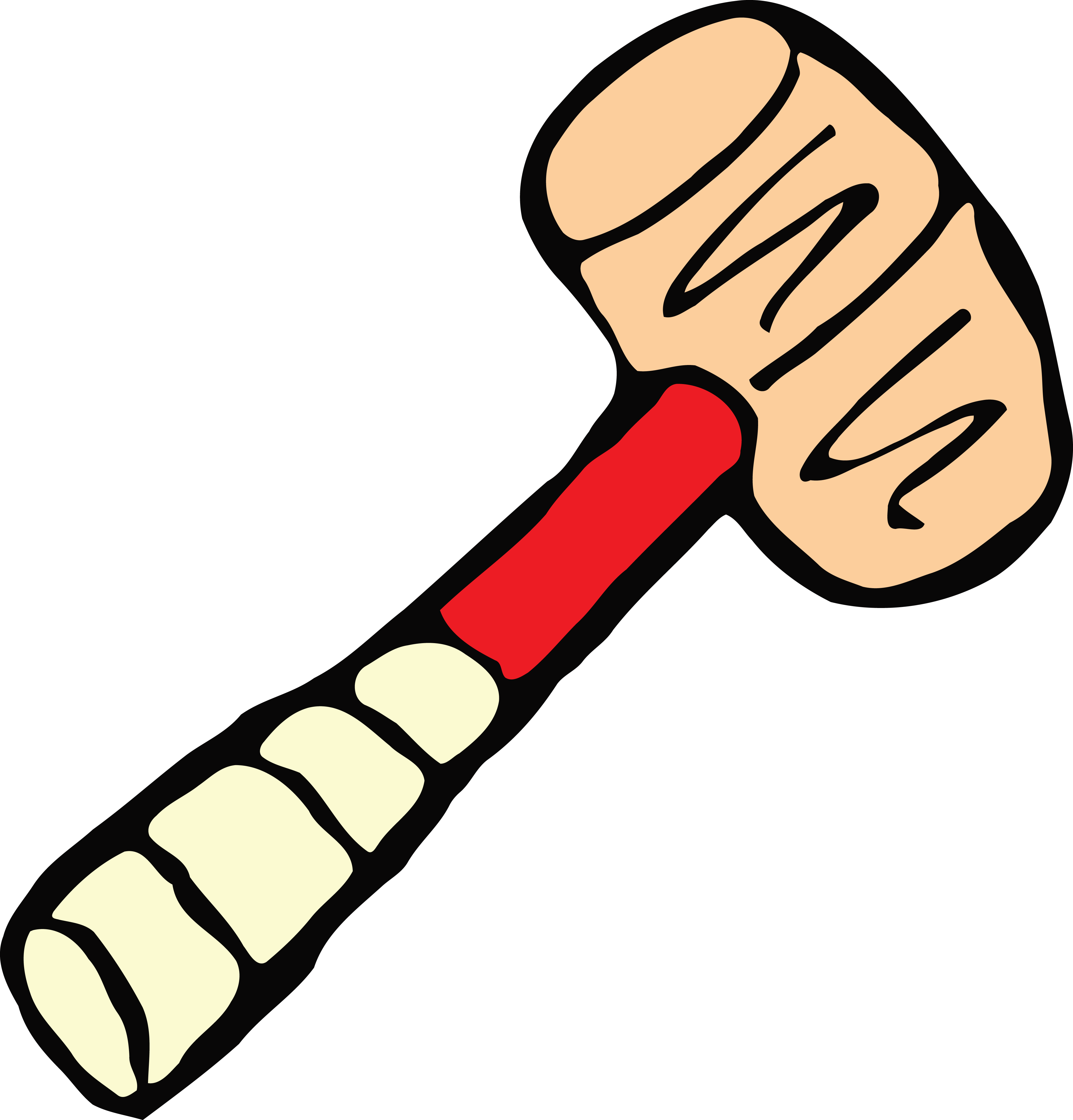 Free Clipart Of A Hammer - Hammer Png Clipart (4000x4176)