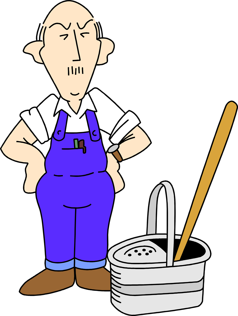 Cell Bio Ms - Clipart Janitor (958x1273)