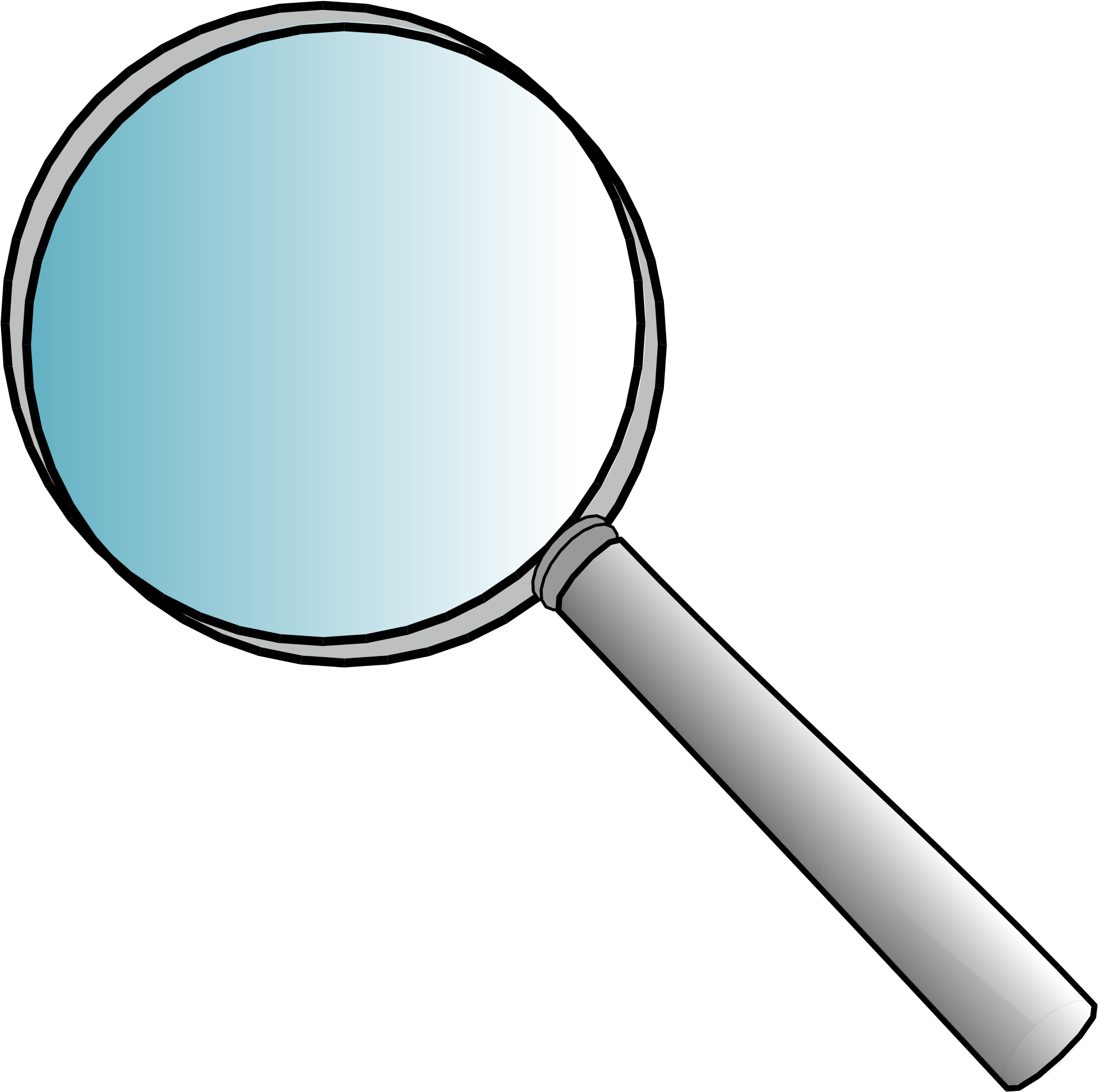 Clipart Shining Ideas Clipart Magnifying Glass File - Cartoon Magnifying Glass (2380x2365)
