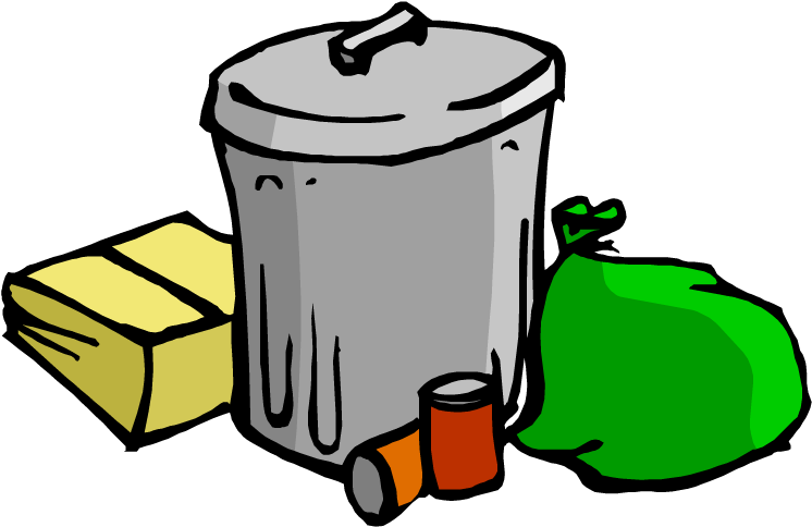 Trash Clipart Transparent - Take Out Trash Clip Art (750x502)