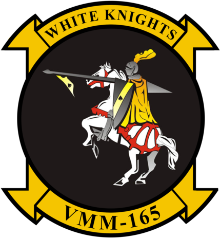 Usmc Vmm-165 White Knights Sticker - Hmm 165 (438x480)