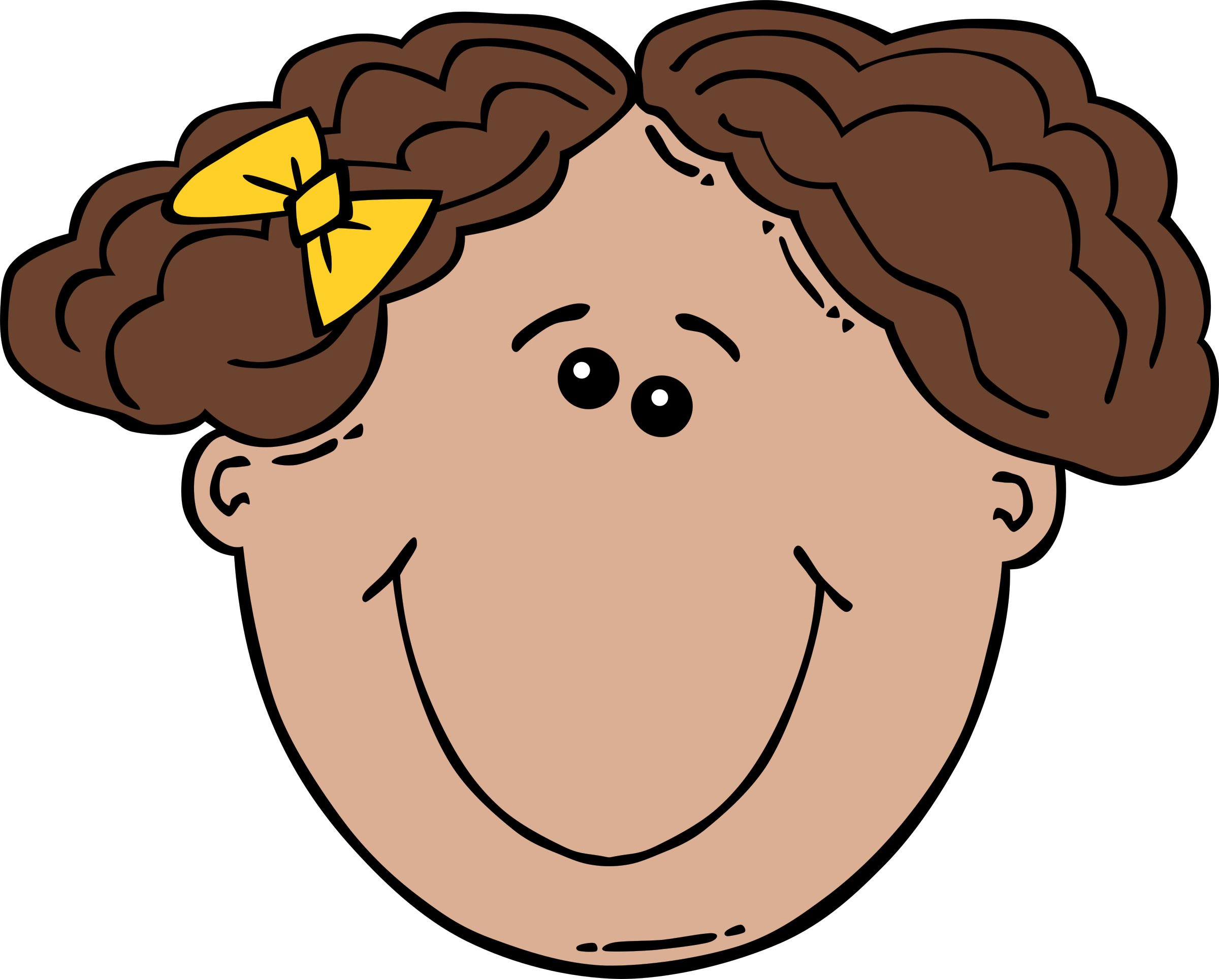 Clipart Of Cartoon Faces - Kid Face Clipart (2400x1928)