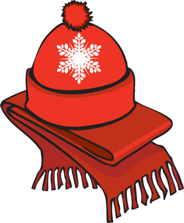 Winter Clothing Drive At Cse - Cartoon Hats And Gloves (640x776)