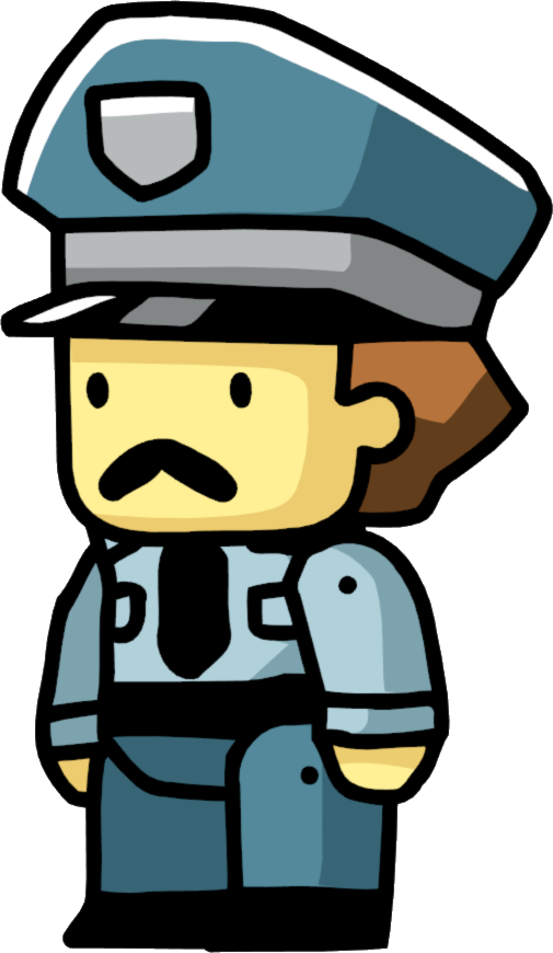 Policeman Male - Scribblenauts Cop (505x870)