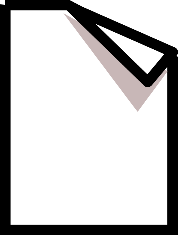 Clipart Document - Clip Art Document (605x800)