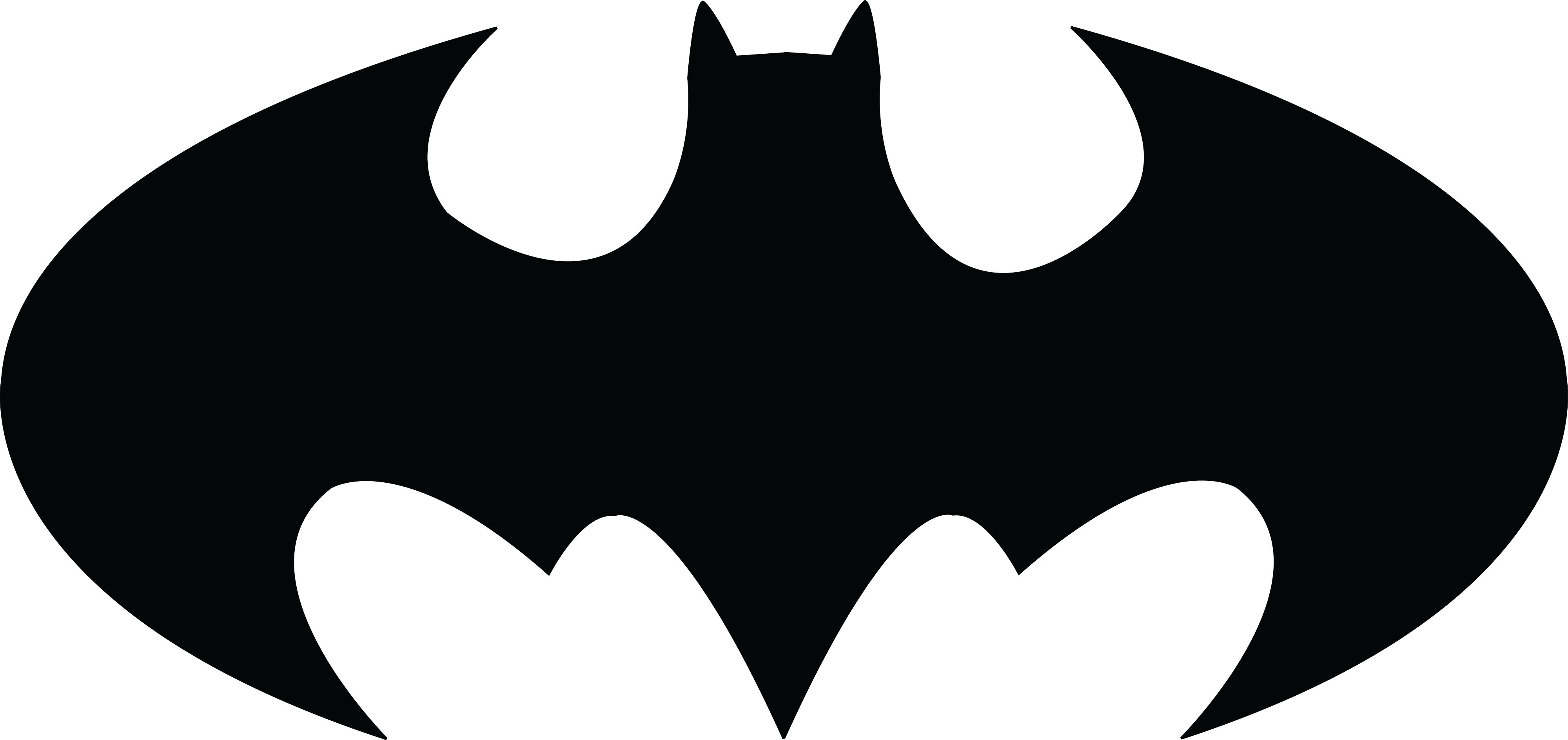 Free Clipart Of A Batman Icon - Batman Logo (4000x1887)