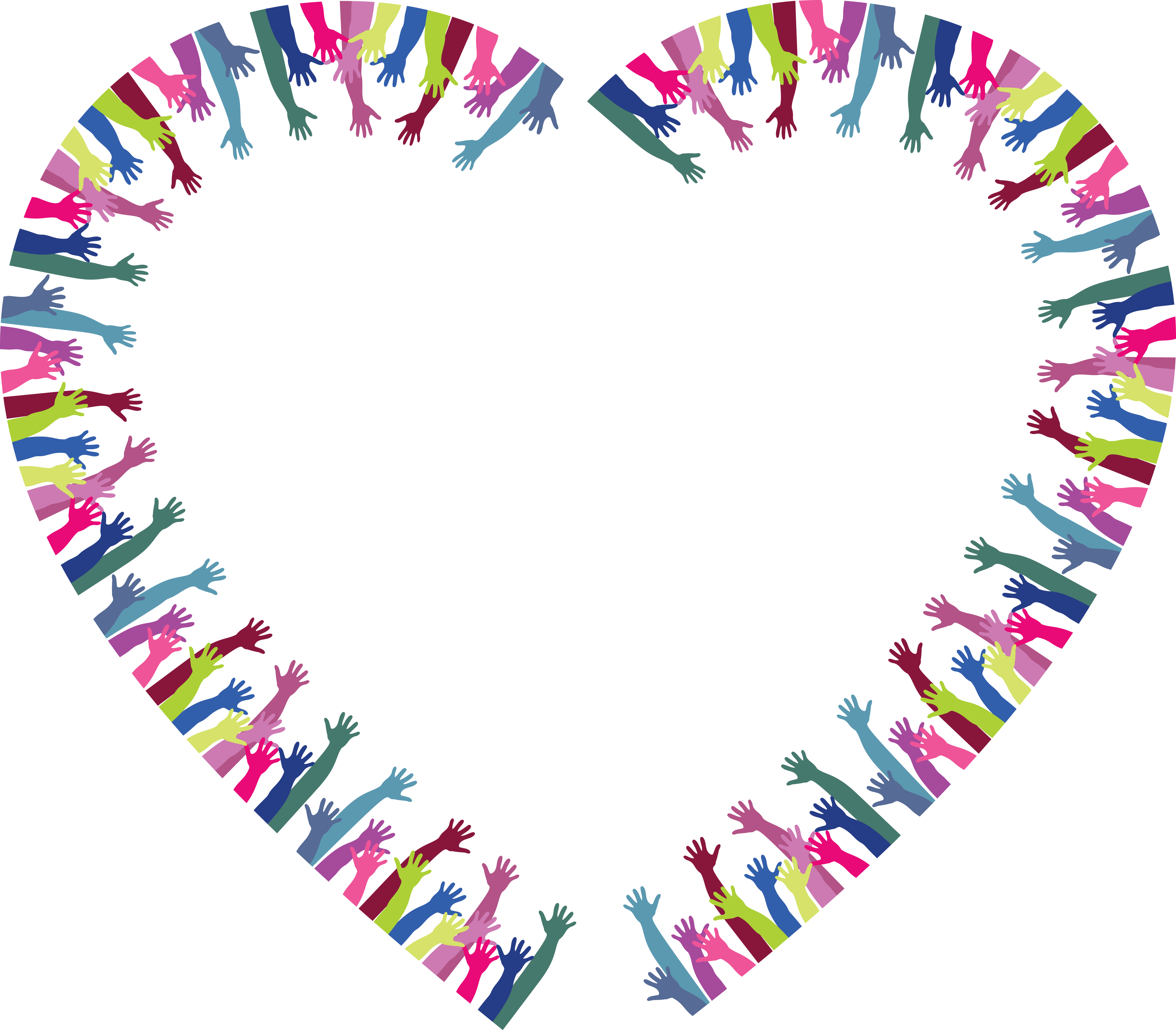 Free Clipart Of A Heart Frame Of Hands - Cafepress ! Samsung Galaxy S8 Case (4000x3506)