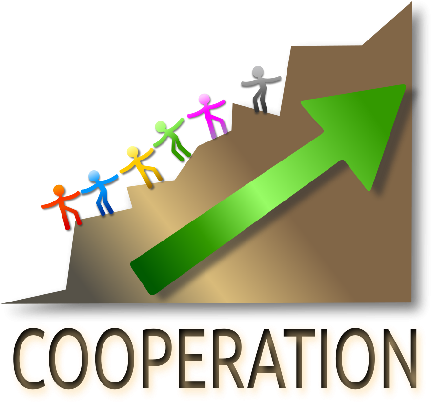 Leads To Success - Cooperation Clipart (900x838)