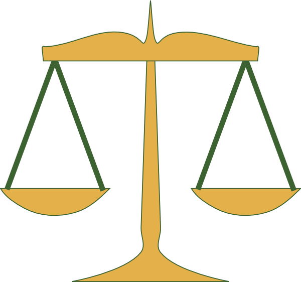 Scales Of Justice Clipart (600x562)