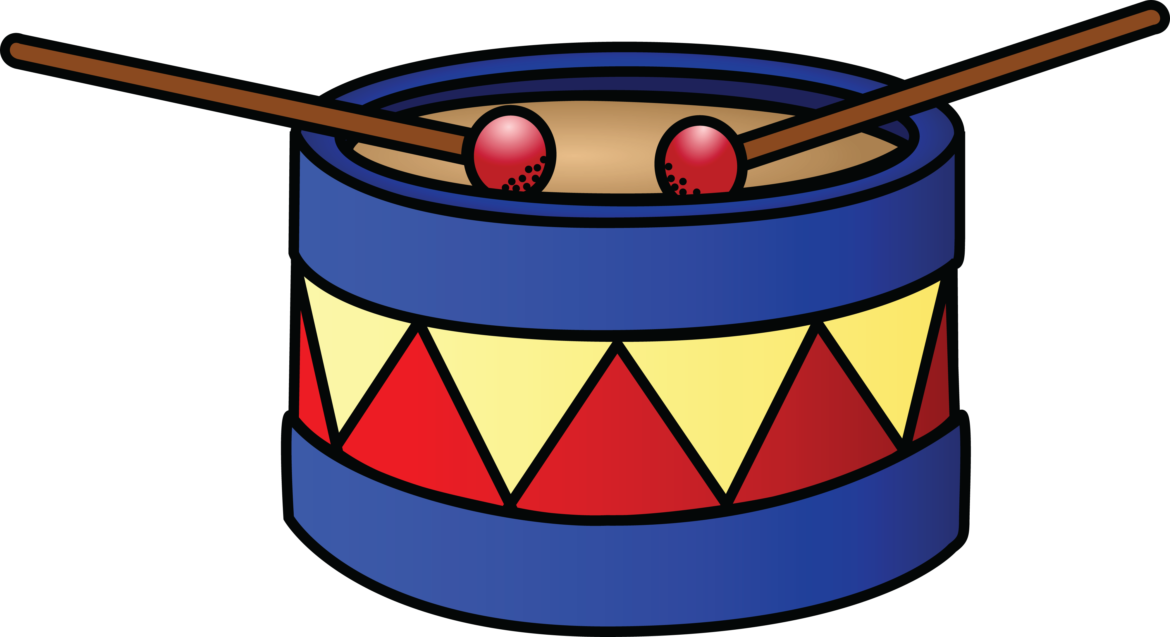 Free Clipart Of A Drum - Drum Clipart (4000x2177)