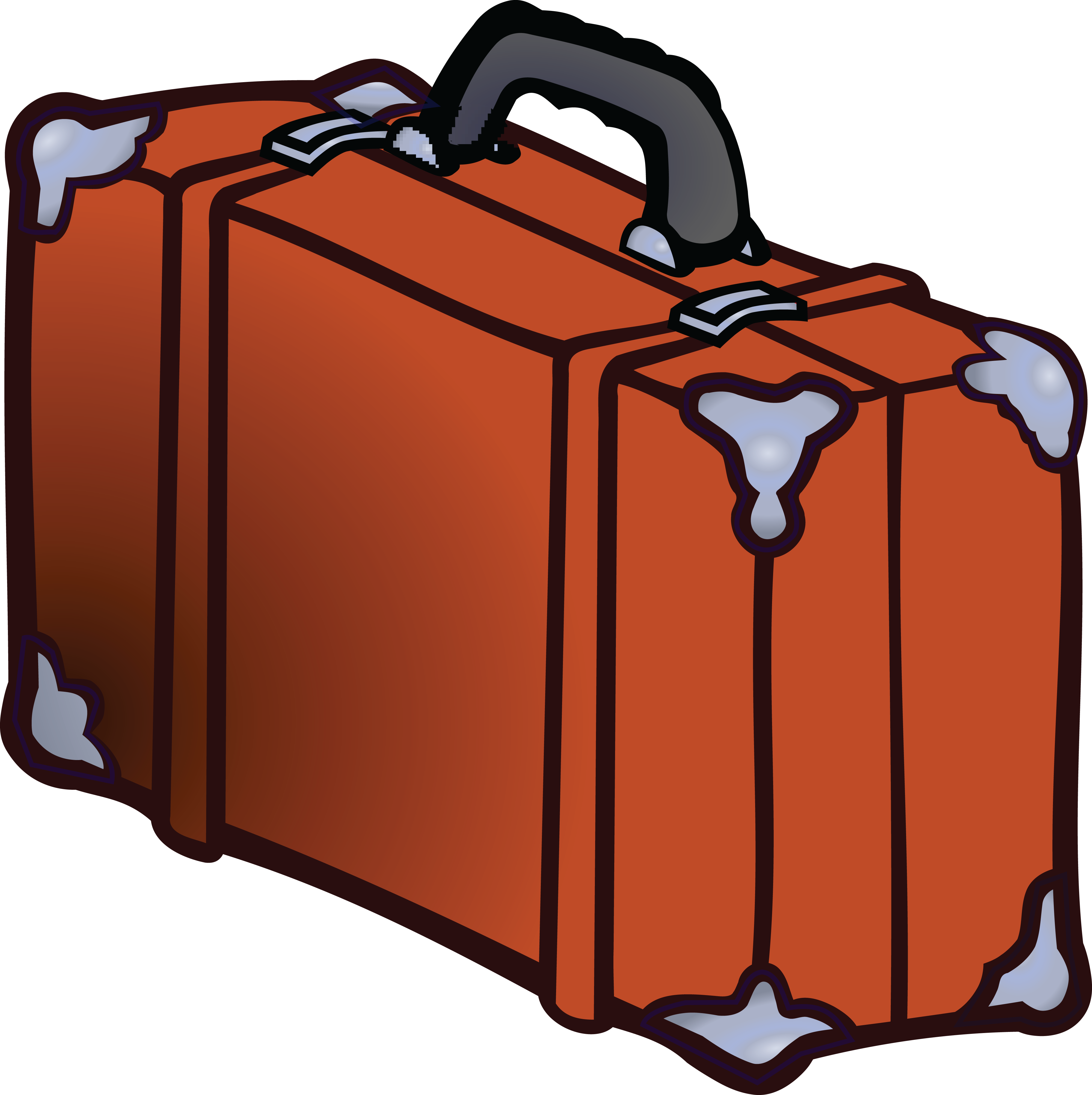 Free Clipart Of A Suitcase - Luggage Clipart (4000x4011)