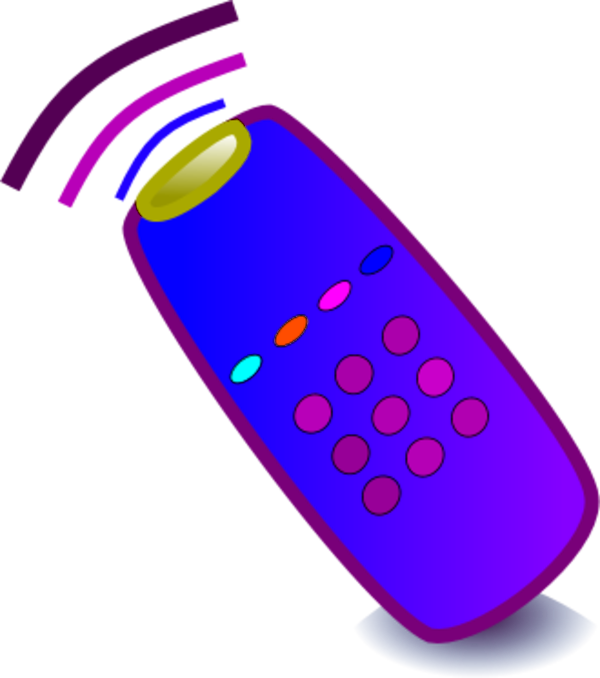 Controller Clip Art - Remote Control Clipart Png (600x678)