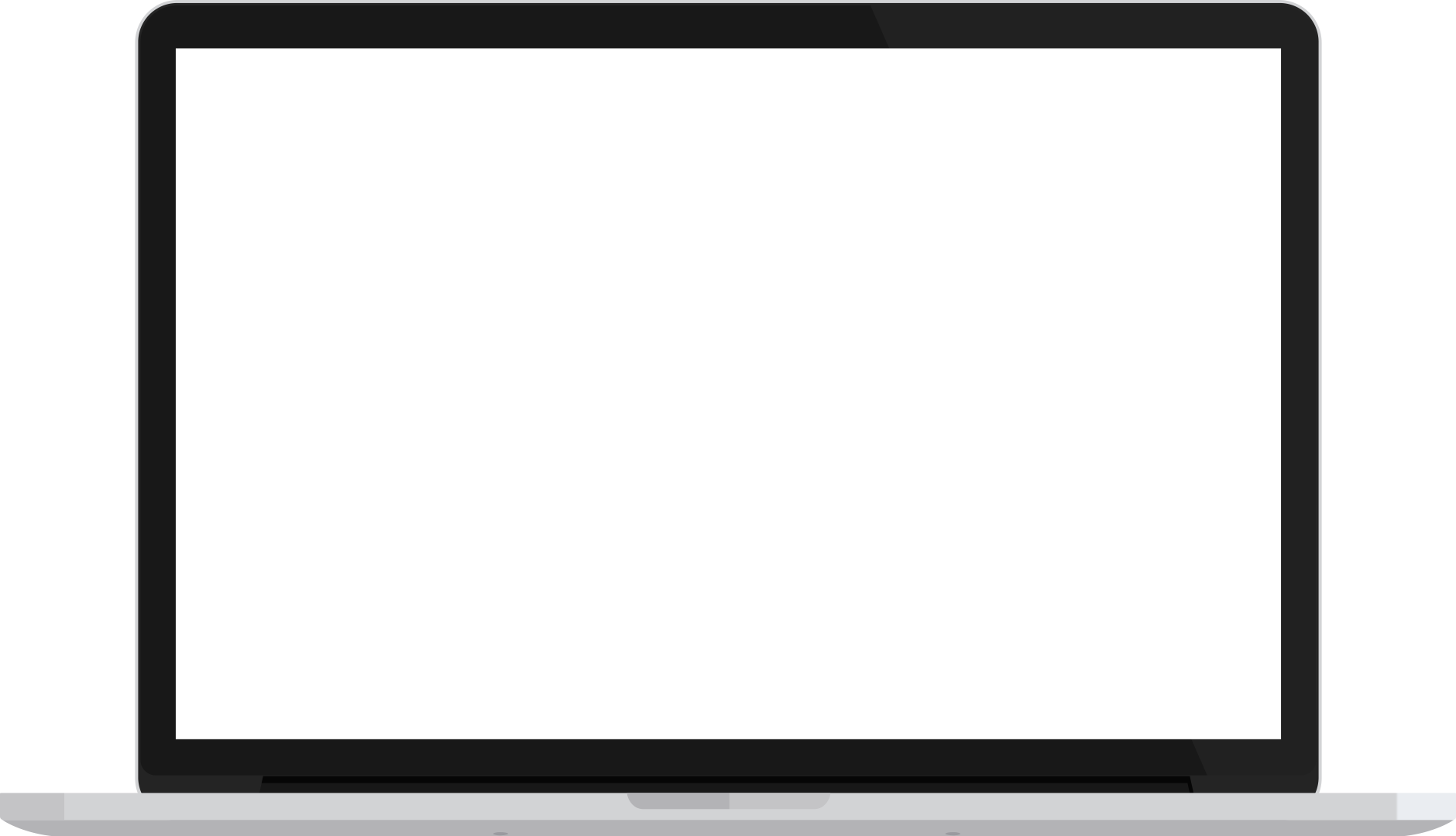 Flat Screen Tv Clip Art - Macbook Pro Template Png (1880x1080)