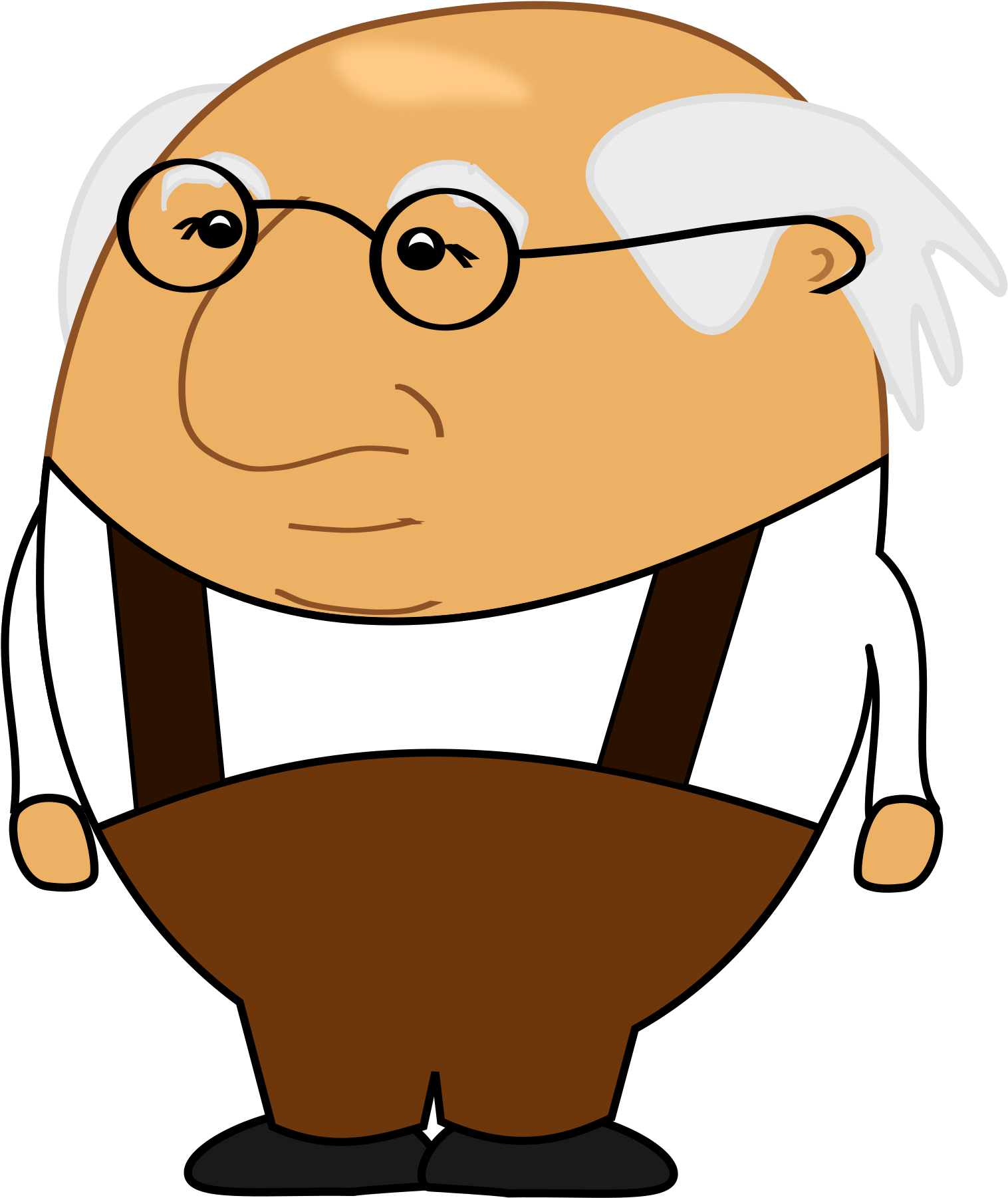 Clipart Of Old Man - Cartoon Old Man (2400x2400)