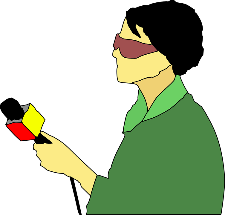 Tv News Reporter Clip Art At Clker - Reporter Clipart Png (753x720)