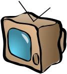 Free Vector Old Sytle Tv With Antenna Clip Art - Transport Stream (600x520)