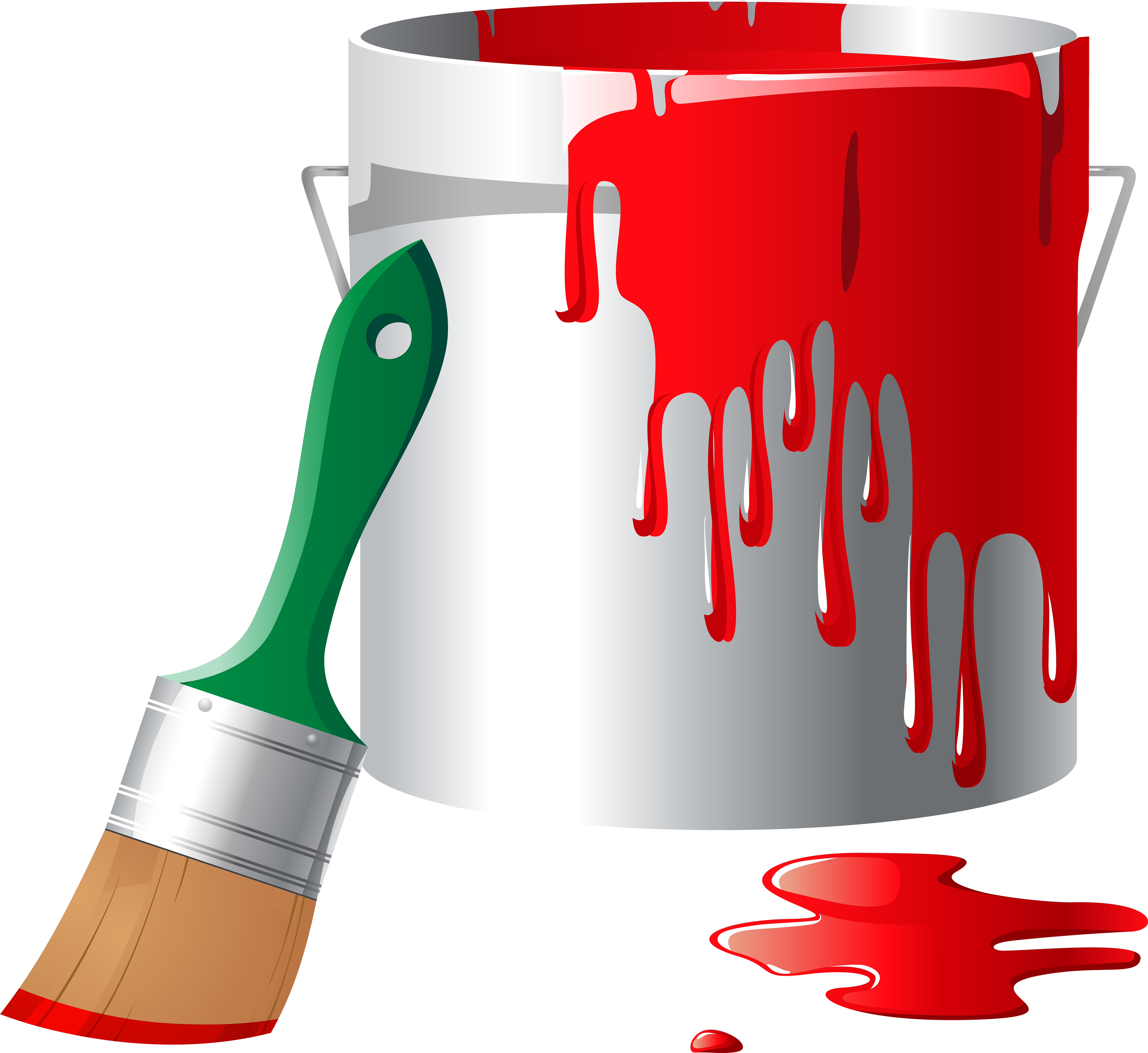Paint Bucket Png Clip Art - Paint Png Clipart (6000x5500)