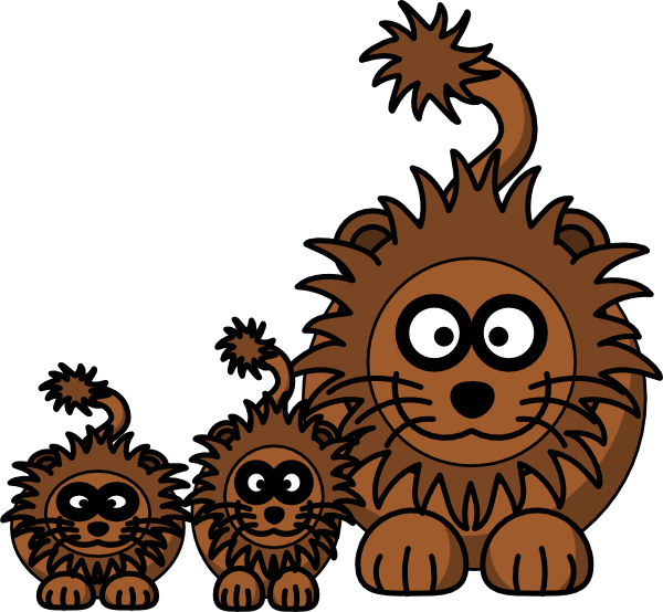 Mom Lion Clip Art Clip Art - Animal Coloring Book: An Amazing Animal Coloring Adventure (600x554)