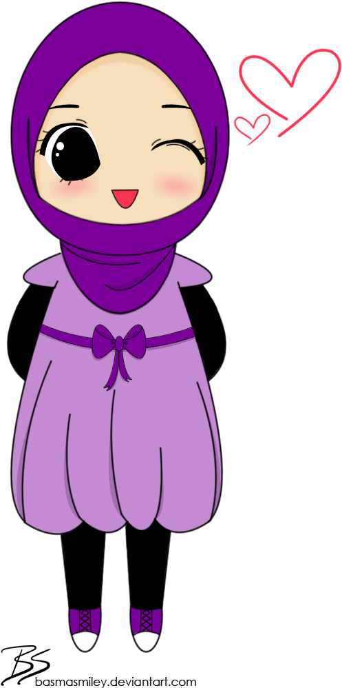 Female Muslim Chibi By ~basmasmiley On Deviantart - Comedy Shayari Full Hd (534x1001)