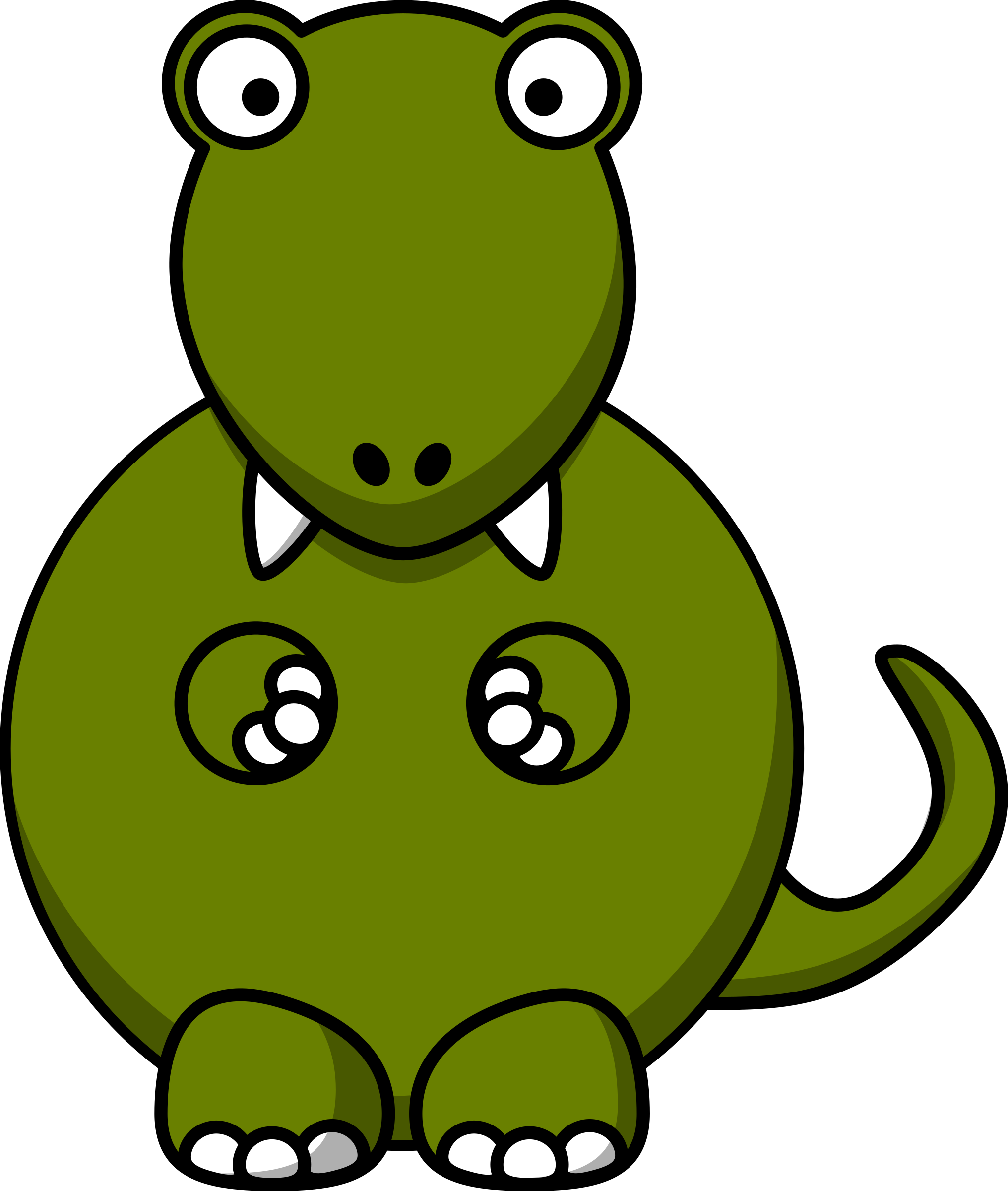 Cartoon Dinosaur Clipart - Dinosaur Clip Art (2032x2400)