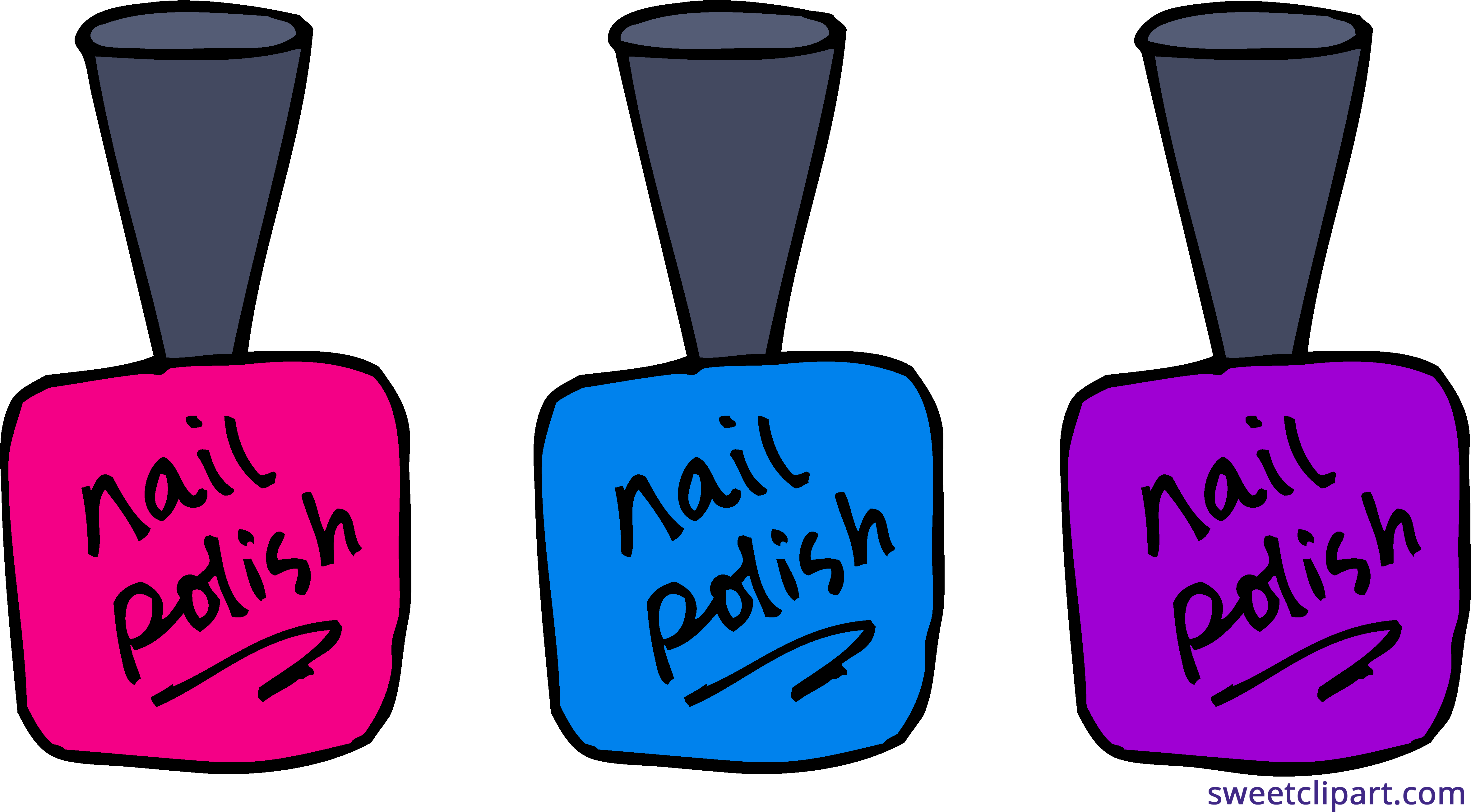 Nail Polish Clip Art Clipart - Nail Polish Clip Art (4778x2629)
