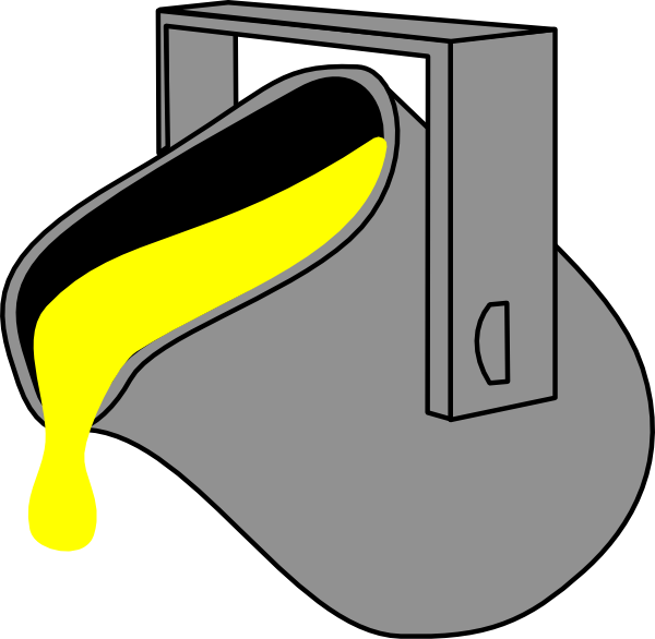 Paint Yellow Bucket Clip Art - Knights Of Columbus Emblem (600x586)