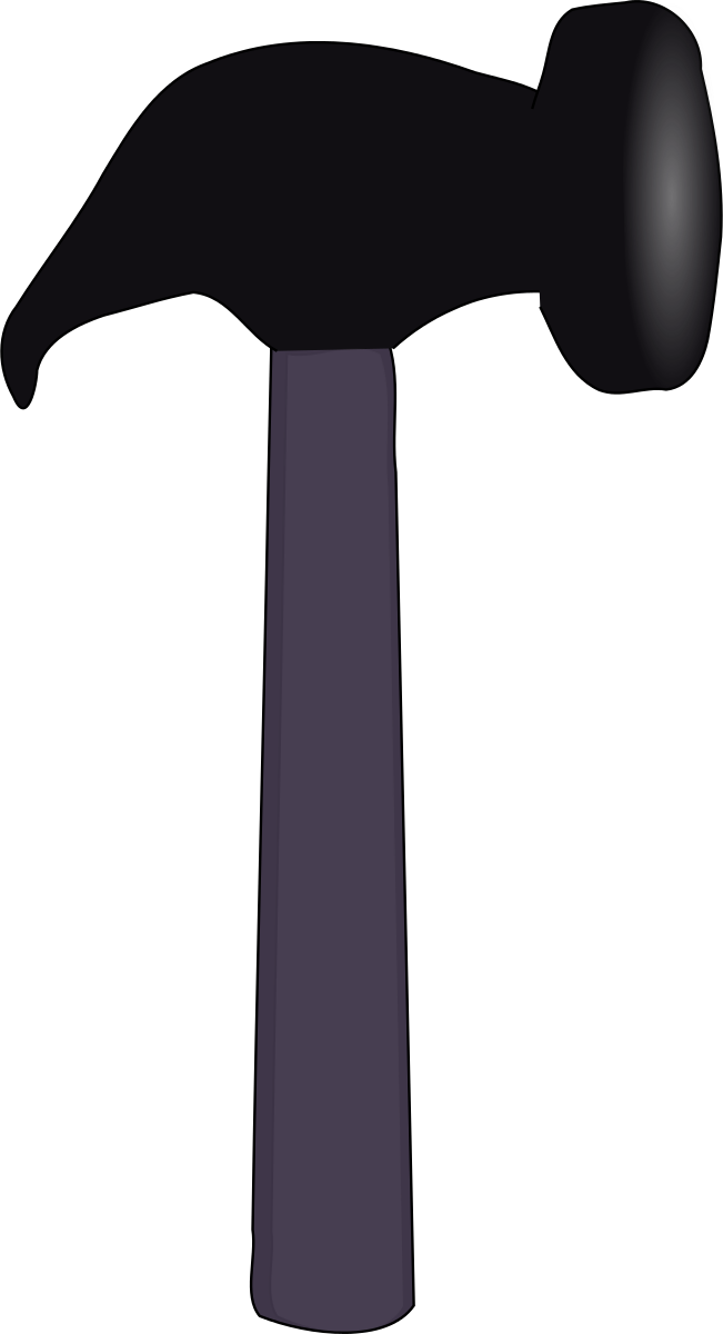Gray Clipart Hammer - Vectores De Herramientas De Ferreteria (694x1280)