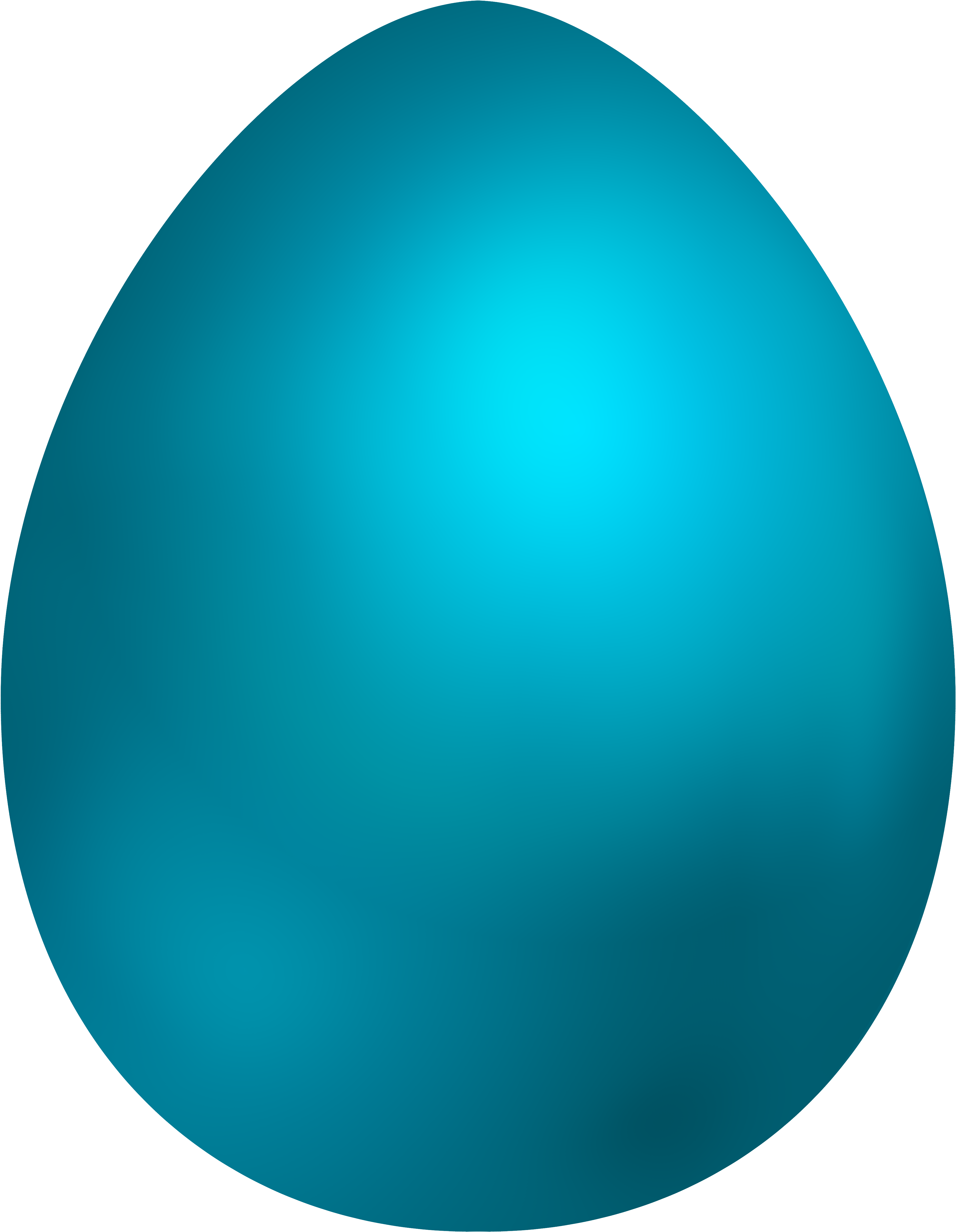 Sky Blue Easter Egg Png Clip Art - Circle (3879x5000)