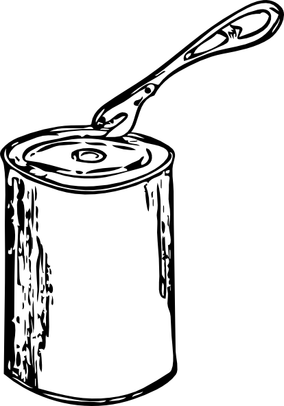 Free Vector Can Opener And Can Clip Art - Can Opener Clip Art (524x749)