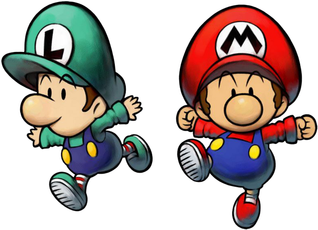 Mario Clipart Mario And Luigi - Mario Luigi Partners In Time Baby (800x657)