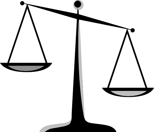 Judge Clip Art Gallery - Scales Of Justice Clip Art (600x518)