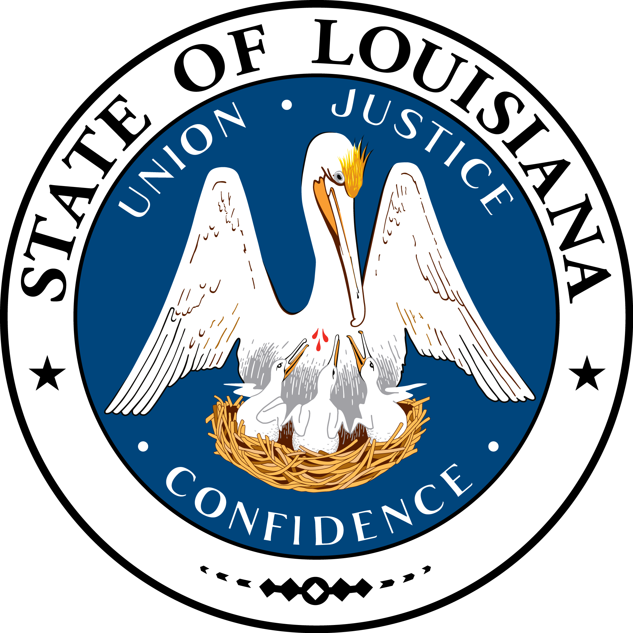 Insect Clipart Louisiana State - Louisiana State Seal (2055x2055)