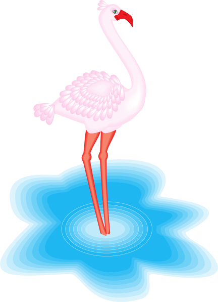Flamingovogel 1 Karte (432x597)