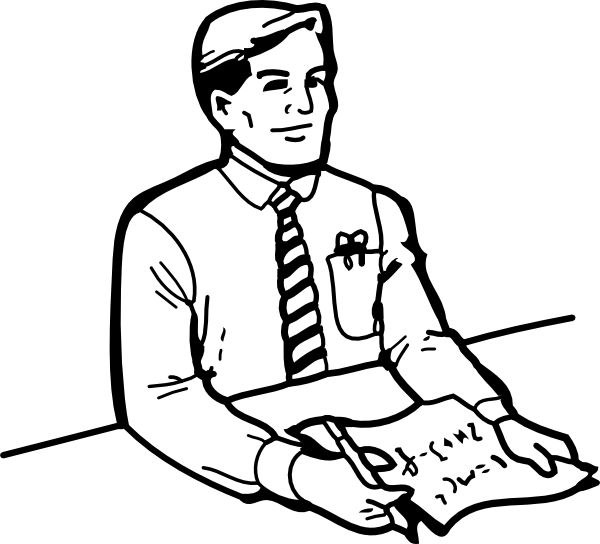 Judge Clip Art Father Clipart Black And White 600x544 Png Clipart Download